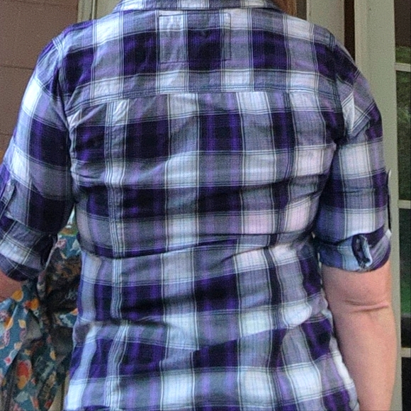 Arizona Women's plaid button down - Picture 10 of 12